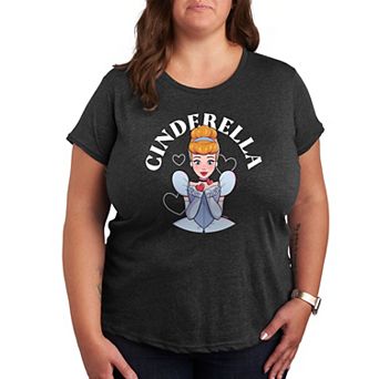 Disney Princess Cinderella Plus Kiss Graphic Tee