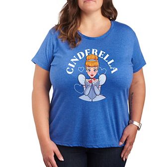 Disney Princess Cinderella Plus Kiss Graphic Tee