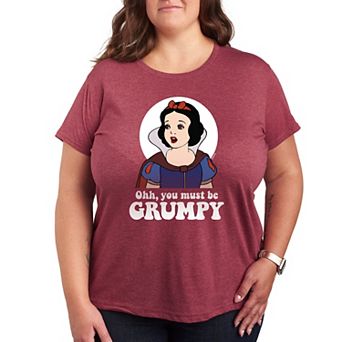 Disney Princess Snow White Plus Must Be Grumpy Graphic Tee