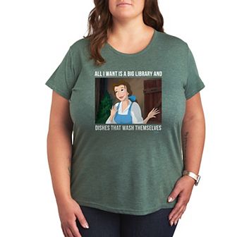 Disney Princess Belle Plus Library Graphic Tee
