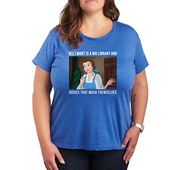 Disney Princess Belle Plus Library Graphic Tee