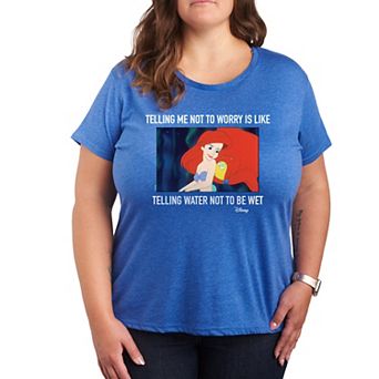 Disney Princess Ariel Plus Not To Worry Graphic Tee