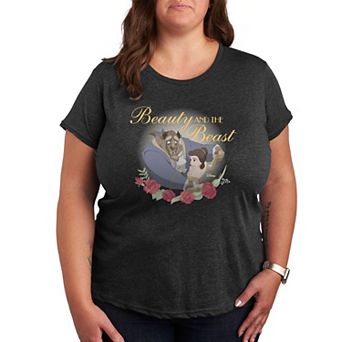Disney's Beauty and the Beast Plus Roses Graphic Tee