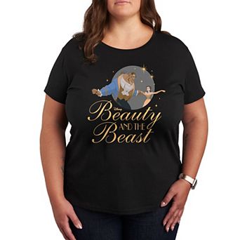 Disney Princess Plus Beauty And Beast Graphic Tee
