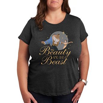 Disney Princess Plus Beauty And Beast Graphic Tee