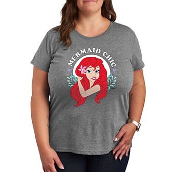 Disney Princess Ariel Plus Mermaid Chic Graphic Tee