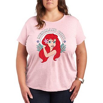 Disney Princess Ariel Plus Mermaid Chic Graphic Tee