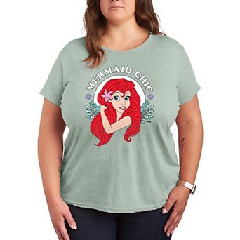 Disney Princess Ariel Plus Mermaid Chic Graphic Tee