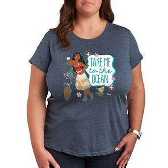 Disney Princess Moana Plus Ocean Graphic Tee