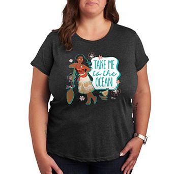 Disney Princess Moana Plus Ocean Graphic Tee