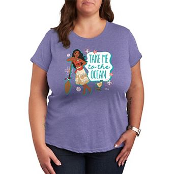 Disney Princess Moana Plus Ocean Graphic Tee