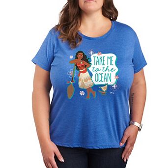 Disney Princess Moana Plus Ocean Graphic Tee