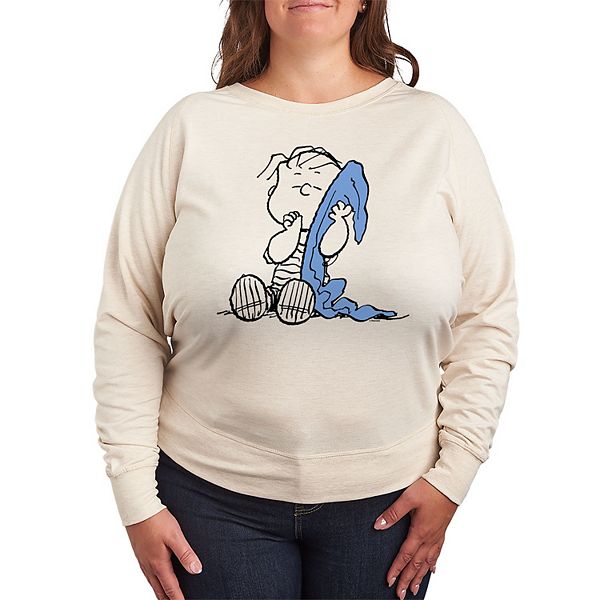 Plus Peanuts Linus Blanket Slouchy Graphic Sweatshirt