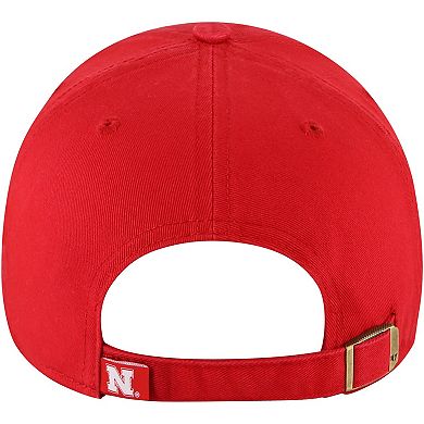 Women's '47 Scarlet Nebraska Huskers Sidney Clean Up Adjustable Hat