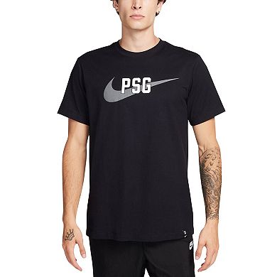 Men's Nike  Black Paris Saint-Germain Swoosh T-Shirt