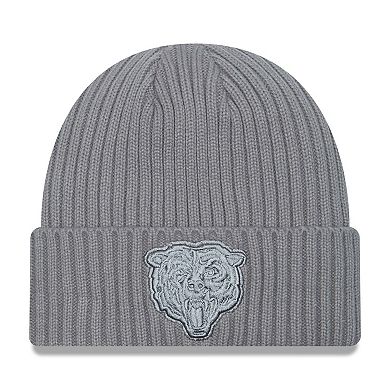 Men's New Era Gray Chicago Bears Color Pack Cuffed Knit Hat