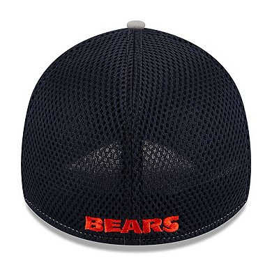 Men's New Era Gray Chicago Bears  Pipe 39THIRTY Flex Hat
