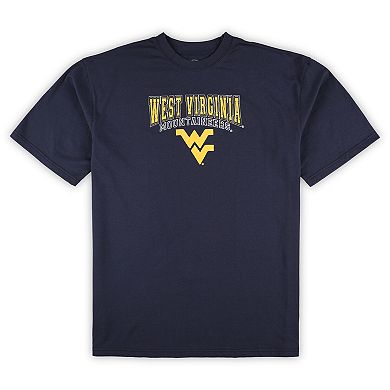 Men's Profile Navy West Virginia Mountaineers Big & Tall 2-Pack T-Shirt & Flannel Pants Set