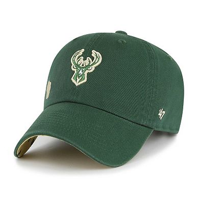 Women's '47 Hunter Green Milwaukee Bucks Confetti Undervisor Clean Up Adjustable Hat