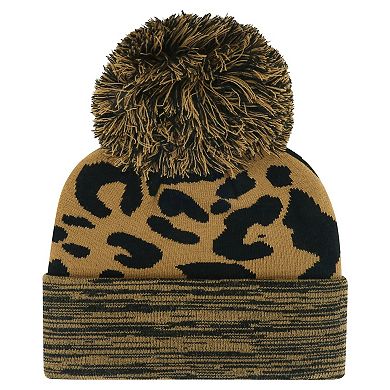 Women's '47  Brown Denver Broncos Rosette Cuffed Knit Hat with Pom