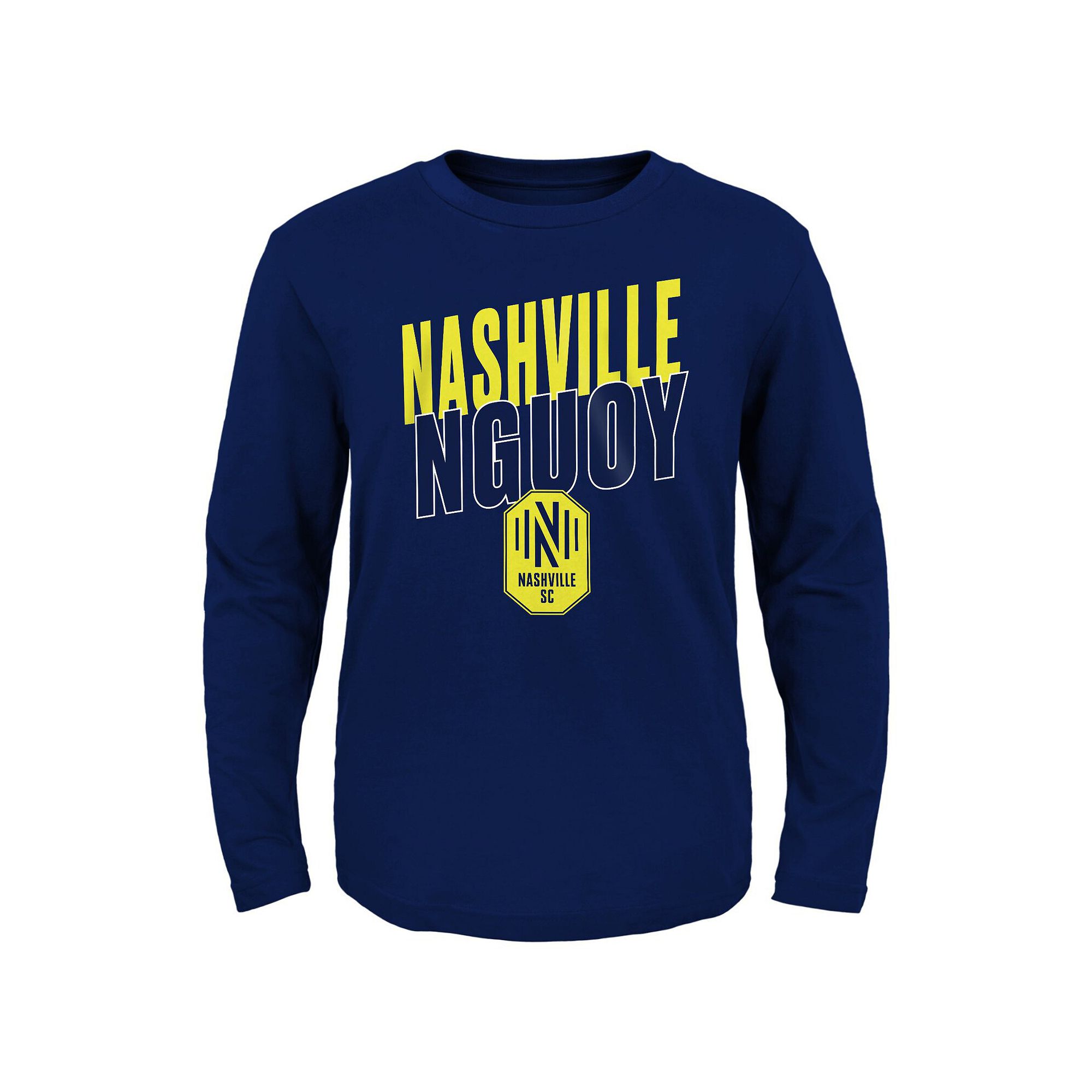 Youth Navy Nashville SC Showtime Long Sleeve T-Shirt, Boys, Size: YTH Medi