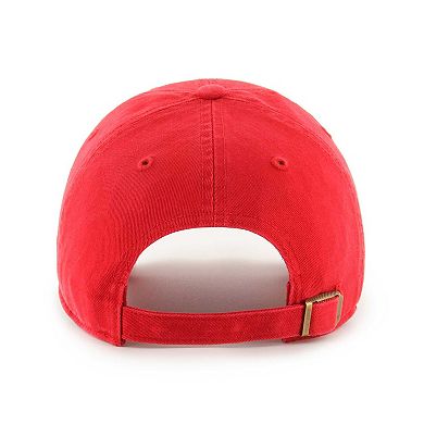 Women's '47 Red Washington Wizards Confetti Undervisor Clean Up Adjustable Hat