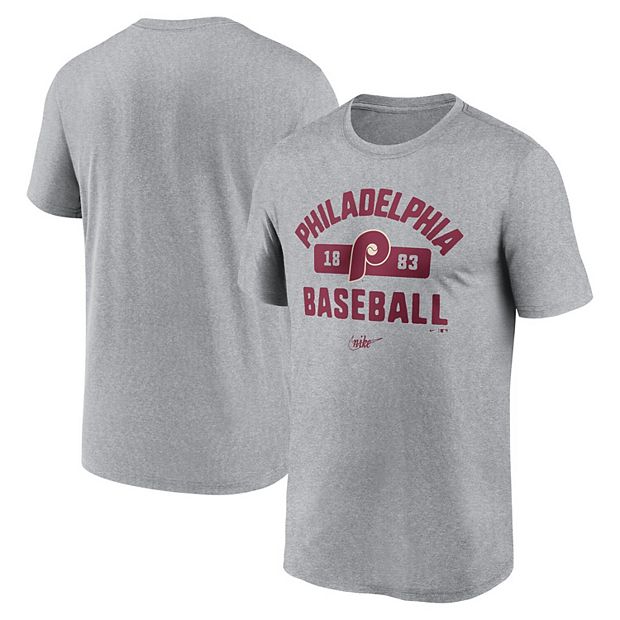 Philadelphia Phillies Nike Women's V Fan T-Shirt - Gray