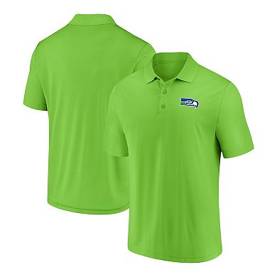 Men's Fanatics Branded Neon Green Seattle Seahawks Component Polo