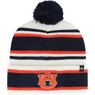 Youth '47 White Auburn Tigers Stripling Cuffed Knit Hat with Pom