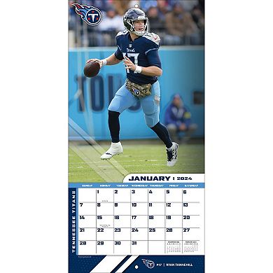 Tennessee Titans 2024 12'' x 12'' Team Wall Calendar