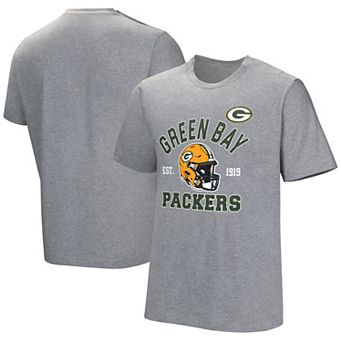 Men's Gray Green Bay Packers Tackle Adaptive T-Shirt