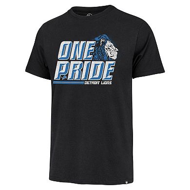 Men's '47 Black Detroit Lions Regional Franklin T-Shirt