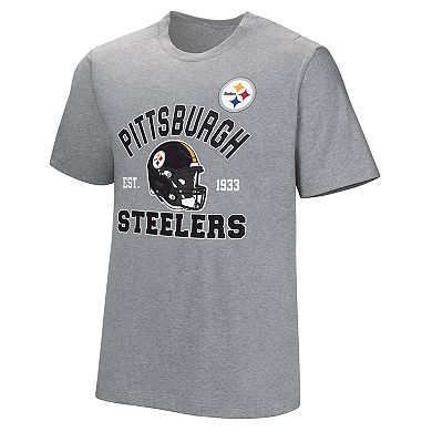 Men's Gray Pittsburgh Steelers Tackle Adaptive T-Shirt