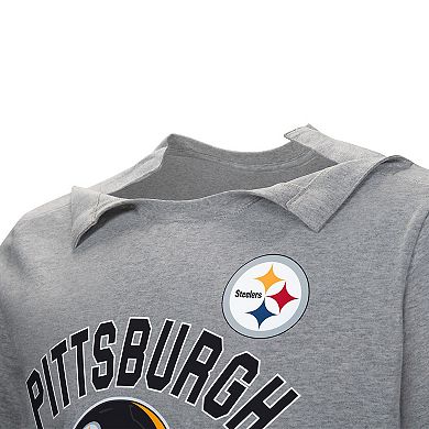 Men's Gray Pittsburgh Steelers Tackle Adaptive T-Shirt