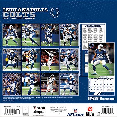 Indianapolis Colts 7'' x 7'' 2024 Mini Wall Calendar