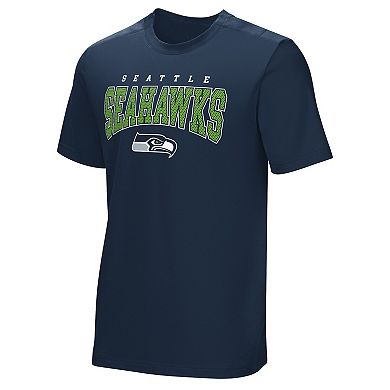 Men's Navy Seattle Seahawks Home Team Adaptive T-Shirt