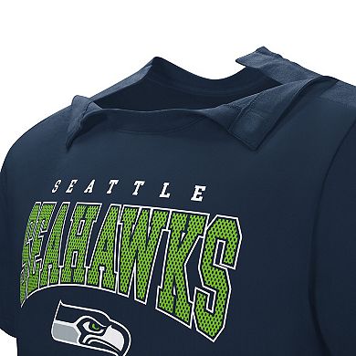Men's Navy Seattle Seahawks Home Team Adaptive T-Shirt