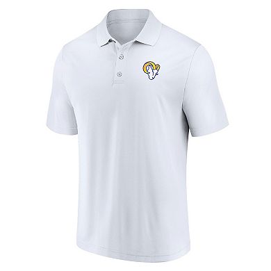 Men's Fanatics Branded White Los Angeles Rams Component Polo