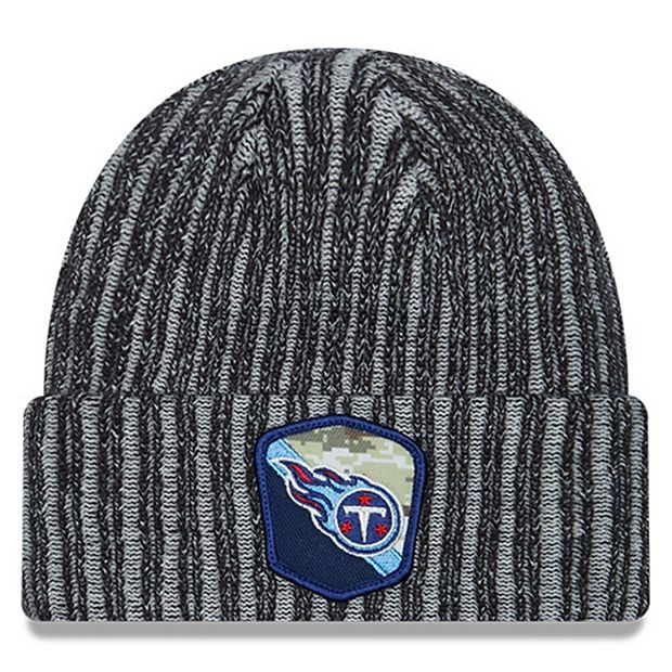 Men s New Era Black Tennessee Titans 2023 Salute To Service Cuffed Knit Hat