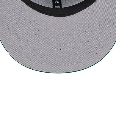 Men's New Era Gray Boston Celtics Chenille Band 9FIFTY Snapback Hat