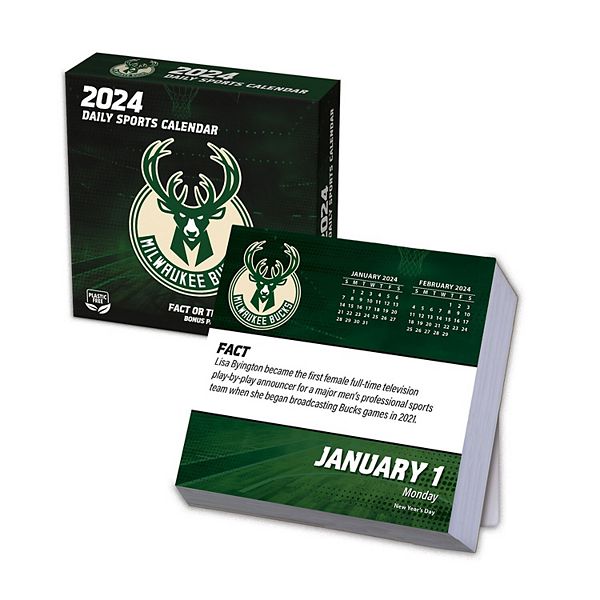 Milwaukee Bucks 2024 Box Calendar