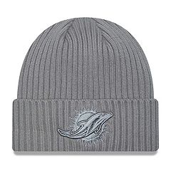 Miami Dolphins New Era Throwback Pipe 39THIRTY Flex Hat - Gray