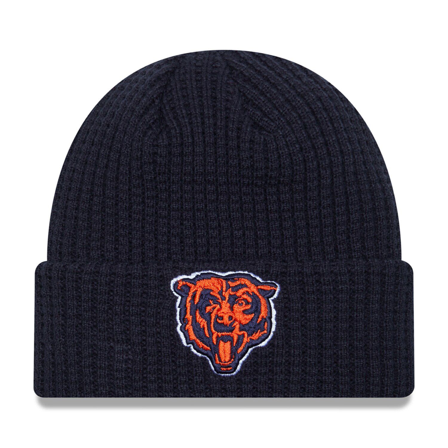 Men's New Era Navy Chicago Bears Prime Cuffed Knit Hat