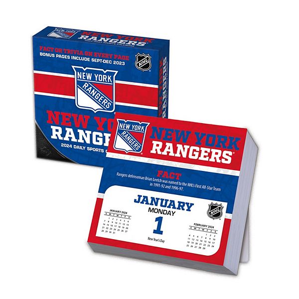 New York Rangers 2024 Box Calendar