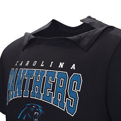 Men's Black Carolina Panthers Home Team Adaptive T-Shirt
