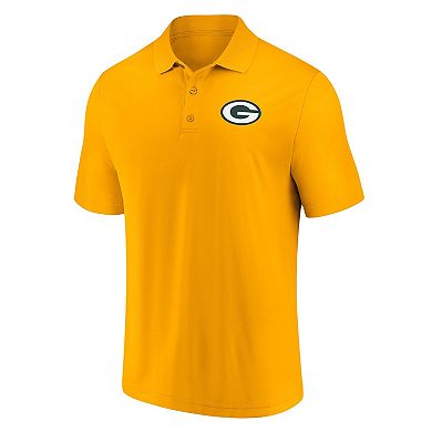 Men's Fanatics Branded Gold Green Bay Packers Component Polo