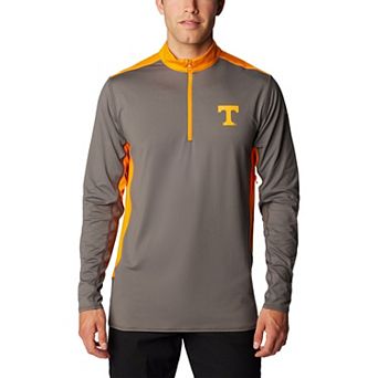 Men's Columbia Gray Tennessee Volunteers Tech Trail™ Omni-Shade Quarter-Zip Top