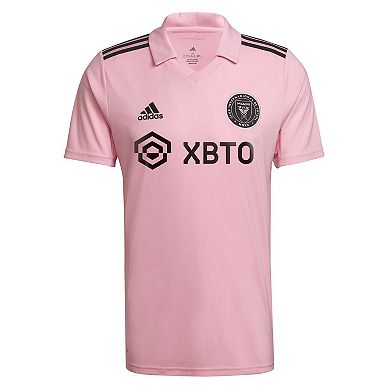 Men's adidas Lionel Messi Pink Inter Miami CF 2023 The Heart Beat Kit Replica Jersey