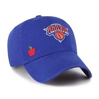 Women's '47 Blue New York Knicks Confetti Undervisor Clean Up Adjustable Hat