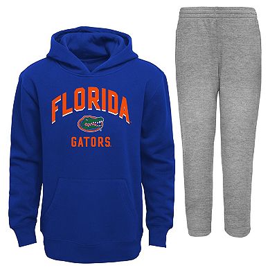 Infant Royal/Gray Florida Gators Play-By-Play Pullover Fleece Hoodie & Pants Set